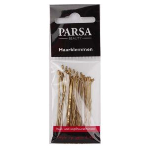 PARSA 26530 juukseklambrid 6 cm/18 tk/kuldsed