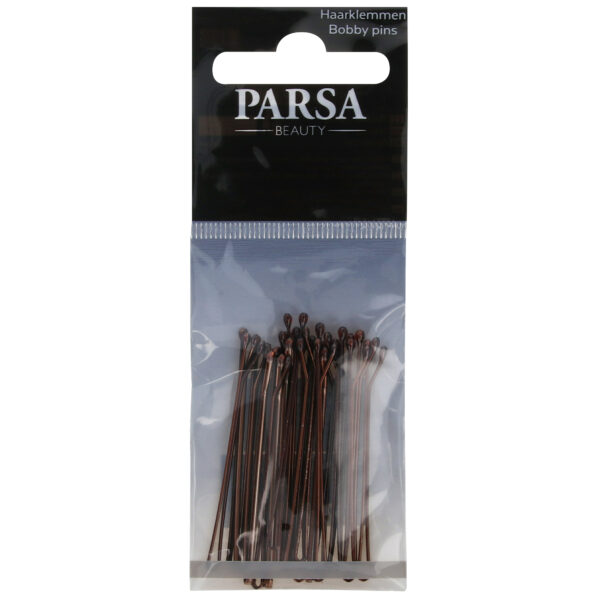 PARSA 26505 juukseklambrid 5 cm/20 tk/pruunid