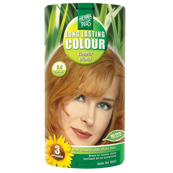 Henna Plus Long Lasting Colour juuksevärv 8.4 copper blond