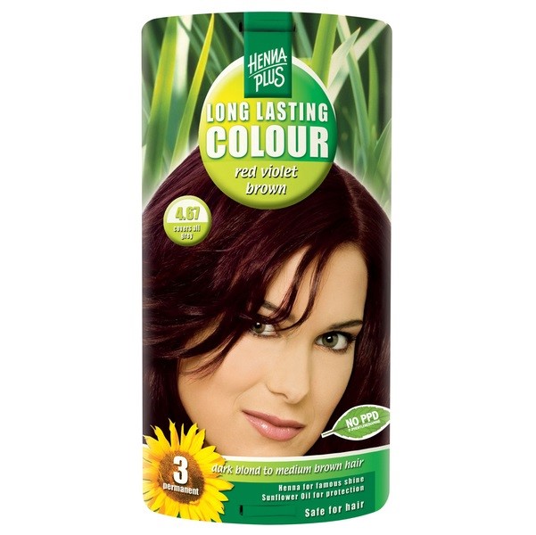 Henna Plus Long Lasting Colour juuksevärv 4.67 red violet brown