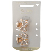 Solida Juukseklamber pärlitega 2tk 03390