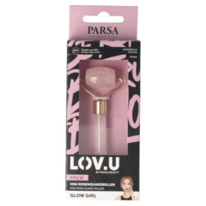 Parsa Beauty näorullik roosa kvartsiga mini 03655
