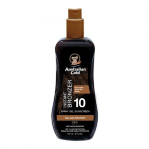 Australian Gold Spray Gel with Bronzer SPF 10 pruunistav päevitusgeel 237ml