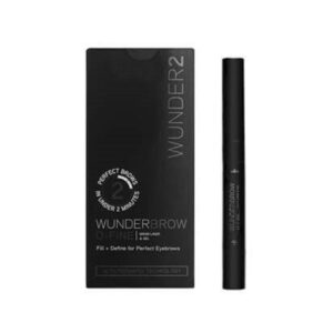 Wunder2 Wunderbrow D-fine 2in1 kahepoolne kulmupliiats ja geeltušš must/pruun