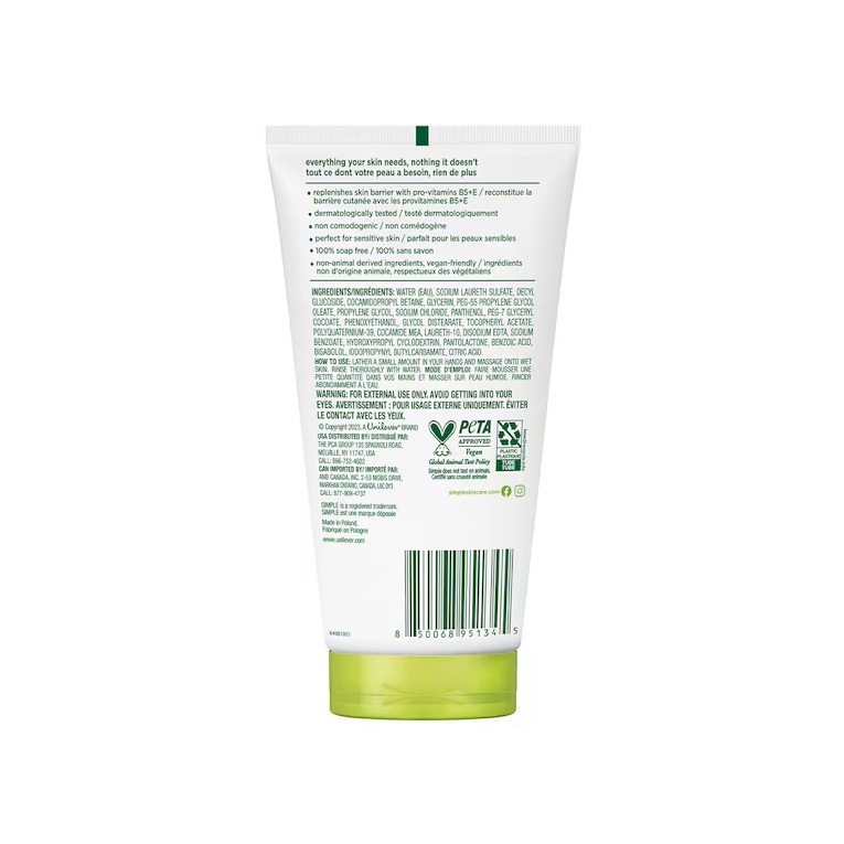 Simpel värskendav näopuhastuskreem 150ml - Pilt 2