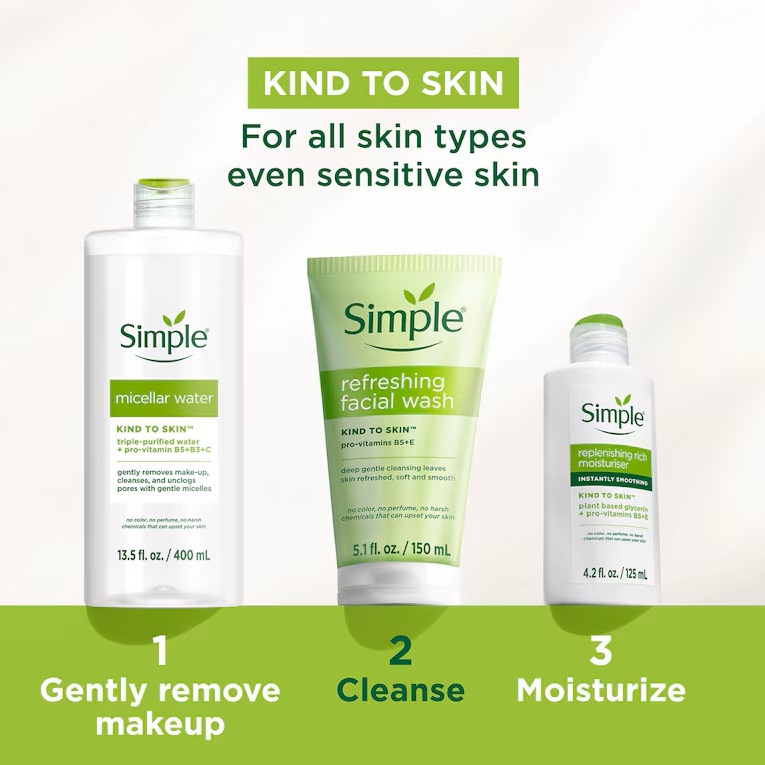 Simple seebivaba Näopuhastusgeel 150ml - Pilt 5