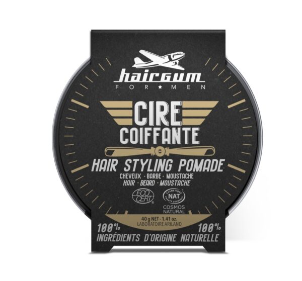 Hairgum Hair, Beard & Moustache Styling Pomade Pumat 3-in-1 juustele, habemele ja vuntsidele 40g