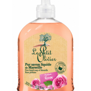 Le Petit Olivier vedelseep Marseille roos 300ml