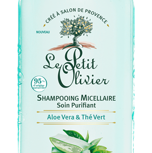 Le Petit Olivier šampoon rasustele juustele aloe vera ja roheline tee