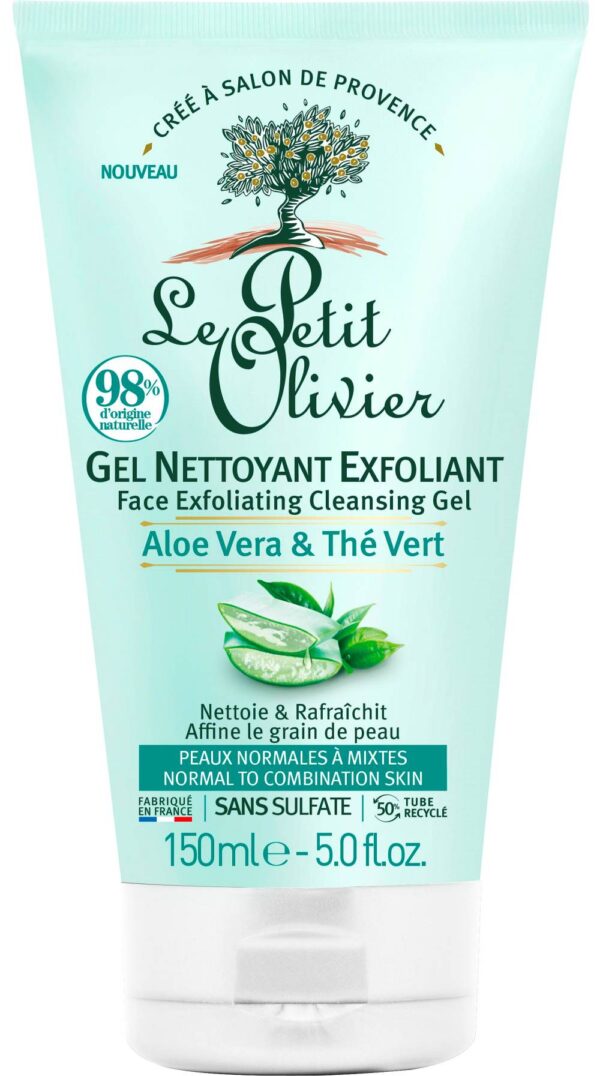 Le Petit Olivier näokoorimisgeel geel aloe vera ja roheline tee 75ml