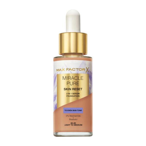 Max Factor Miracle Pure Skin Reset seerumjumestuskreem 60-80 Light to Medium