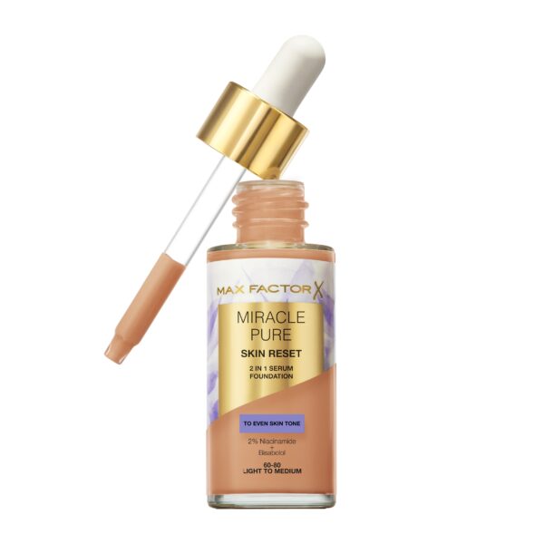 Max Factor Miracle Pure Skin Reset seerumjumestuskreem 60-80 Light to Medium - Image 3