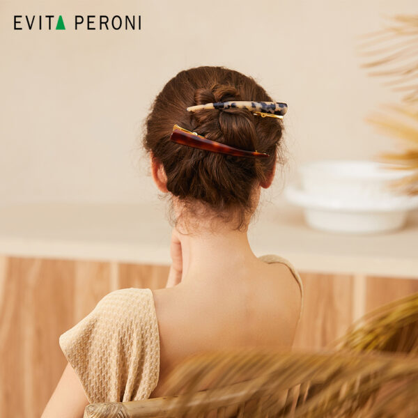 Evita Peroni Alma  Juukseklamber Large Pelican 372 brown - Image 2