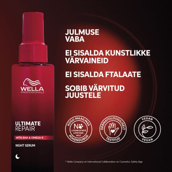 Wella Professionals Ultimate Repair Night Serum ööseerum juustele 30 ml - Image 4