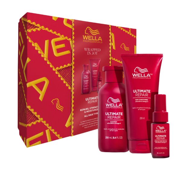 Wella Professionals Ultimate Repair komplekt šampoon + palsam + süvahooldus, (250+200+30ml)
