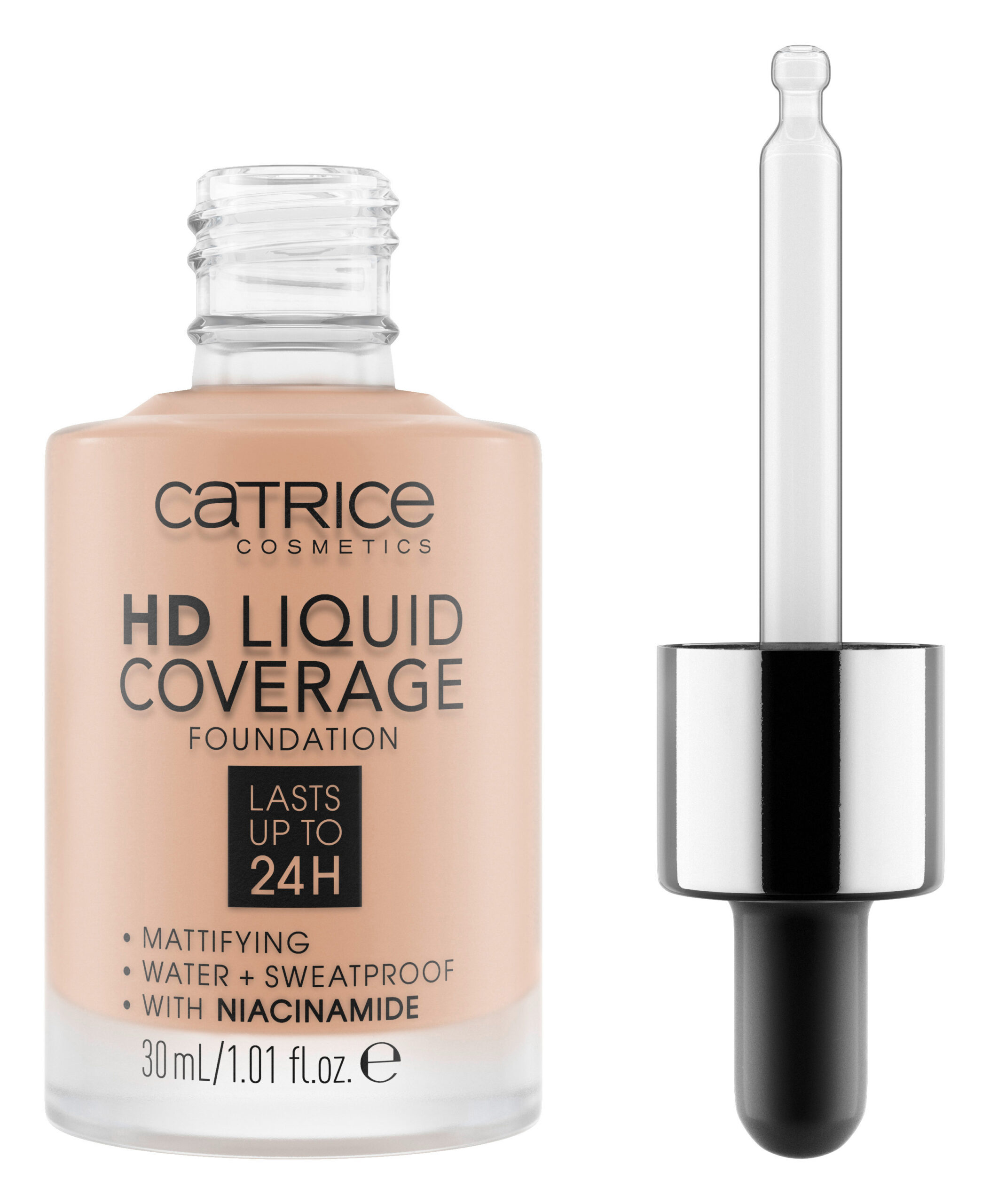 Catrice Jumestuskreem HD Liquid Coverage Foundation 020 /rose beige 30ml - Image 2