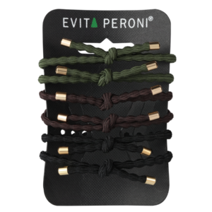 Evita Peroni Poppy Pony Juuksekummid Elastic600 brown, 6tk pakis