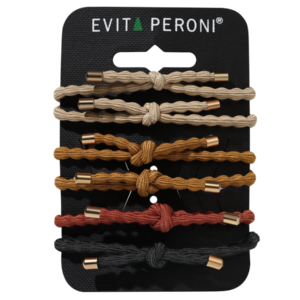 Evita Peroni Poppy Pony  Juuksekummid Elastic 602 orange, 6 tk pakis