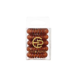 Evita Peroni Styling Juuksekummid Elastic brown (5tk pakis)