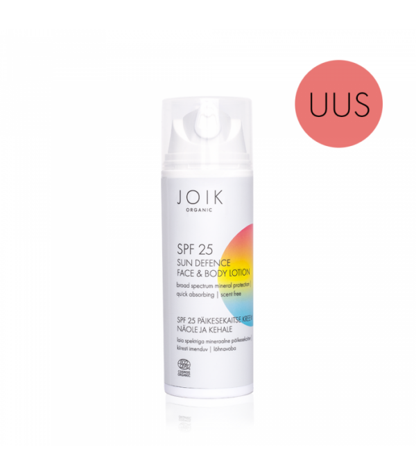 Joik Organic Päikesekaitse kreem näole ja kehale SPF25