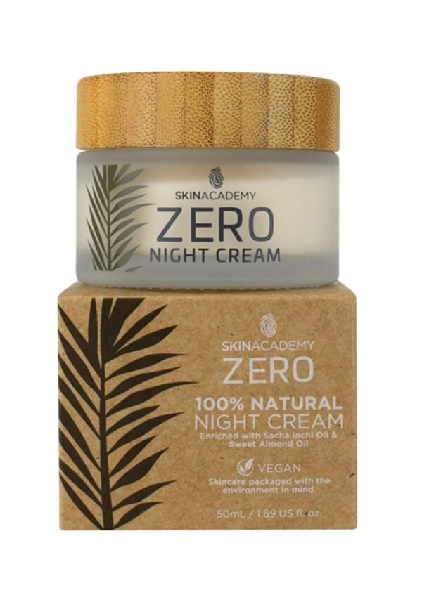 Skin Academy Toitev öökreem Zero mandli- ja Sacha Inchi õliga 50ml