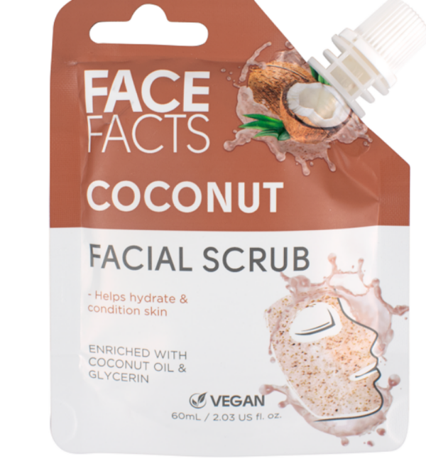 Face Facts Näokoorimisgeel niisutav ja toitev kookos 60ml