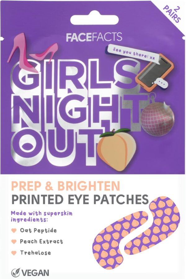 Face Facts geelmaskid silmadele Girls Night Out 2 paari