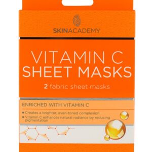 Skin Academy Toniseeriv kangasmask näole C vitamiiniga 2tk