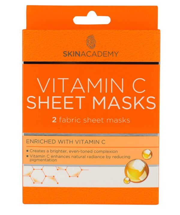 Skin Academy Toniseeriv kangasmask näole C vitamiiniga 2tk