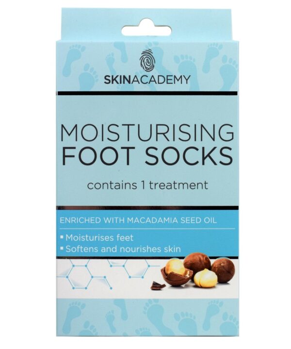 Skin Academy Niisutavad sokid makadaamiaõli 1 paar