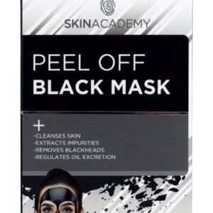 Skin Academy Sügavpuhastav mahakooritav must mask aktiivsöega 4x 8ml