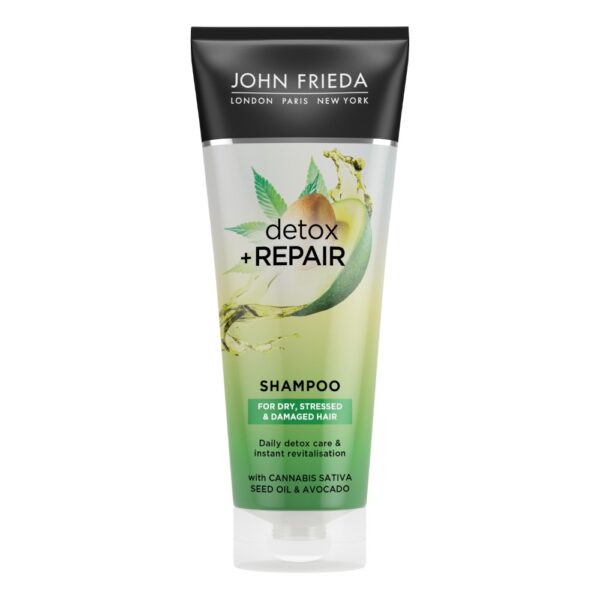 John Frieda Detox + Repair Shampoo Jääkainetest puhastav šampoon 250ml