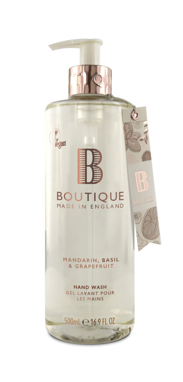 Boutique Kätepesugeel mandariin, basiilik ja greipfruut 500ml