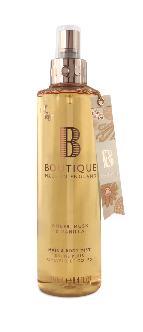 Boutique Kehasprei merevaik, muskus ja vanilje 250ml