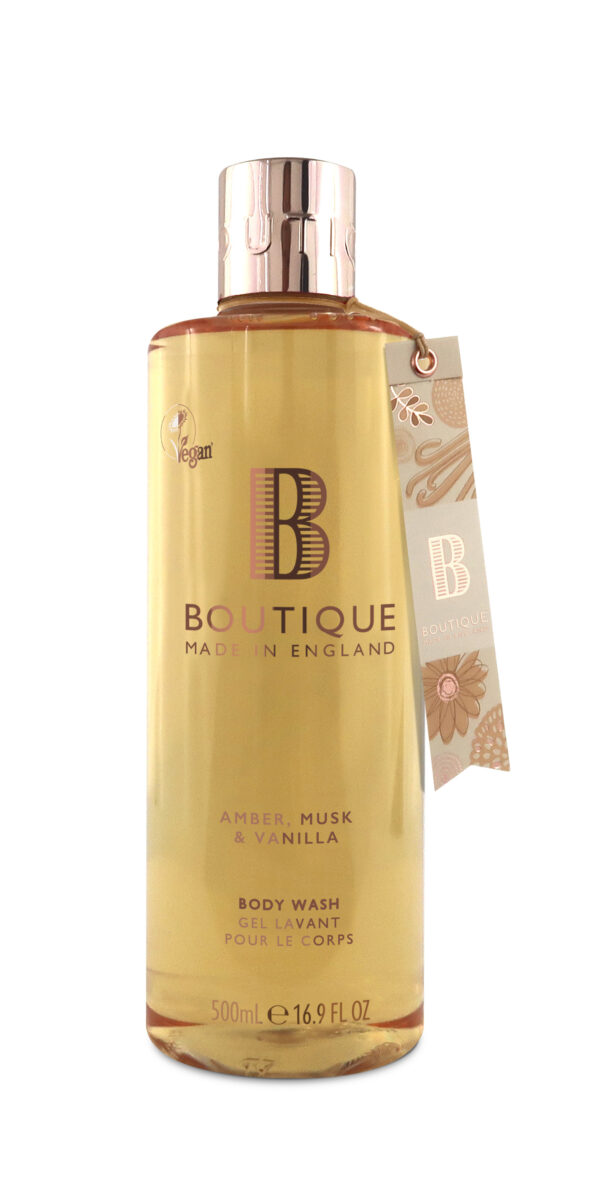 Boutique Vanni-ja dušigeel merevaik, muskus ja vanilje 500ml