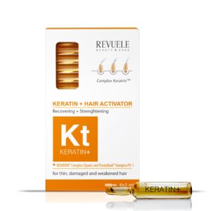 Revuele Keratin+ juukseid tugevdavad ampullid keratiiniga 8x5ml