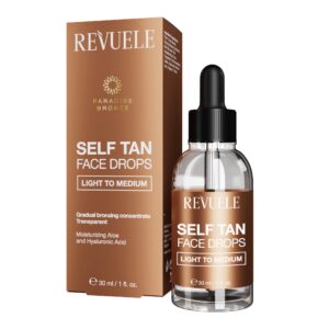 Revuele Self Tan Isepruunistavad näotilgad hele-keskmine 30ml