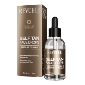 Revuele Self Tan Isepruunistavad näotilgad keskmine-tume 30ml