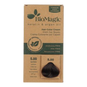 Biomagic Hair Color Cream kreemjas juuksevärv 5.00 Natural Light Brown 60ml