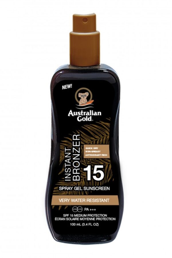 Australian Gold päikesekaitsesprei pruunistajaga SPF 15 100ml