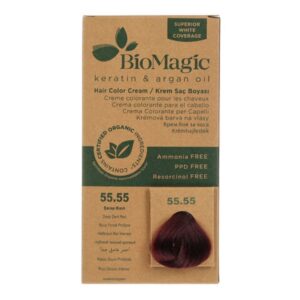 Biomagic Hair Color Cream kreemjas juuksevärv 55.55 Deep Dark Red 60ml