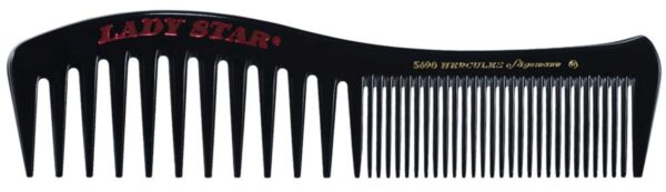 Hercules Sägemann Kahepoolne kamm Lady Star 5690