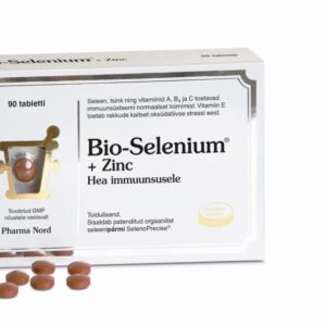 Bio-Selenium + Zinc Tabletid Puhas, Orgaaniliselt Seotud Seleenipärm (Selenoprecise) Koos Tsingi Ja A-, B6-, C- Ja E- Vitamiinidega N90