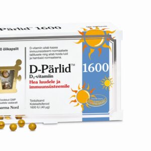 D-Pärlid 1000 Iu (25 µg) Kapslid Oliiviõlis Lahustatud Looduslik D3-Vitamiin N120