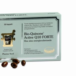 Bio-Quinone Q10 Forte 100mg Pehmed Valguskindlad Kapslid, Mis Sisaldavad Taimeõlis Lahustatud Q10-T N30