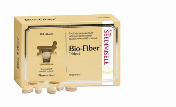 Bio-Fiber Tabletid Kontsentreeritud Kiudained Seedimisele N120