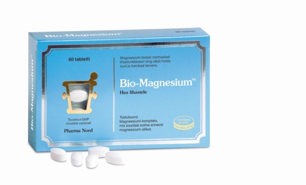 Bio-Magnesium Tabletid Kolme Erineva Magneesiumisoola Kompleks N60