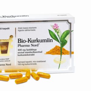 Bio-Kurkumiin Optimeeritud Kõrge Biosaadavusega Kurkumiini Kapslid N50