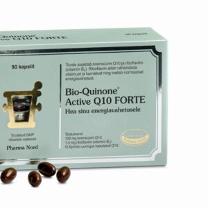 Bio-Quinone Q10 Forte 100mg Pehmed Valguskindlad Kapslid, Mis Sisaldavad Taimeõlis Lahustatud Q10-T N90