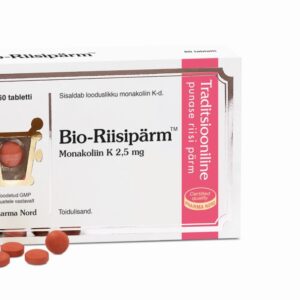 Bio-Riisipärm Tabletid Kontrollitud Monakoliin K Sisaldusega Punase Riisi Pärmi Pulber N60